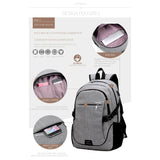 Backpack USB Charging <br> Canvas Backpack  - strapsandbrass.com