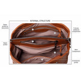 <bold>Top-Handle / Tote  Bag  <br>Vegan-Leather Handbag  - strapsandbrass.com