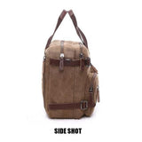 <bold>Laptop / Messenger Bag  <br>Canvas Handbag  - strapsandbrass.com