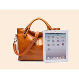 <bold>Tote / Shoulder Bag  <br>Vegan-Leather Handbag  - strapsandbrass.com