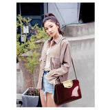 <bold>Tote Crossbody Bag & Purse Set <br>Vegan-Leather Handbag  - strapsandbrass.com