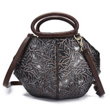 <bold>Shell / Crossbody Bag <br>Genuine-Leather Handbag  - strapsandbrass.com