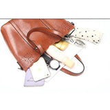 <bold>Tote / Shoulder Bag  <br>Vegan-Leather Handbag  - strapsandbrass.com