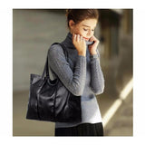 <bold>Tote / Shoulder Bag  <br>Vegan-Leather Handbag  - strapsandbrass.com