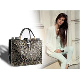 <bold>Tote / Top-Handle Bag  <br>Genuine-Leather Handbag  - strapsandbrass.com
