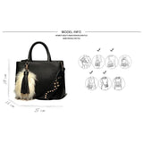 <bold>Top-Handle / Tote Bag  <br>Vegan-Leather Handbag  - strapsandbrass.com