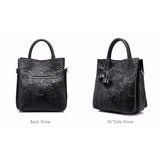 <bold>Bucket / Tote Bag <br>Genuine-Leather Handbag  - strapsandbrass.com