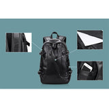 Backpack USB Charging <br> Vegan Leather Backpack  - strapsandbrass.com