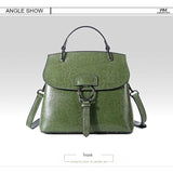 <bold>Top-Handle / Crossbody Bag <br>Genuine-Leather Handbag  - strapsandbrass.com