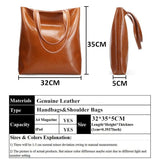 <bold>Bucket  / Tote Bag <br>Genuine-Leather Handbag  - strapsandbrass.com