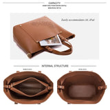 <bold>Tote & Crossbody Bag Set <br>Vegan-Leather Handbag  - strapsandbrass.com