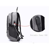 Backpack USB Charging & Water Resistant <br> Oxford Backpack  - strapsandbrass.com