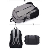 Backpack USB Charging<br> Canvas Backpack  - strapsandbrass.com