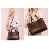 <bold>Top-Handle / Tote Bag <br>Vegan-Leather Handbag  - strapsandbrass.com