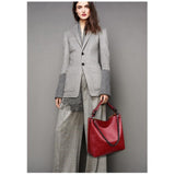 <bold>Bucket | Tote Bag  <br>Vegan-Leather Handbag  - strapsandbrass.com