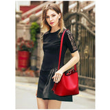 <bold>Bucket / Tote Bag  <br>Vegan-Leather Handbag  - strapsandbrass.com