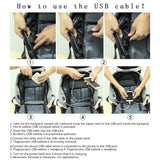 Backpack USB Charging <br> Oxford Backpack  - strapsandbrass.com