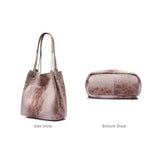 <bold>Bucket / Tote Bag <br>Genuine-Leather Handbag  - strapsandbrass.com