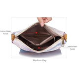 <bold>Tote Crossbody Bag & Purse Set <br>Canvas & Vegan-Leather Handbag  - strapsandbrass.com