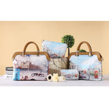 <bold>Tote Crossbody Bag & Purse Set <br>Canvas & Vegan-Leather Handbag  - strapsandbrass.com