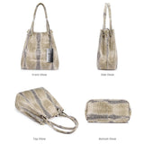 <bold>Bucket / Tote Bag <br>Genuine-Leather Handbag  - strapsandbrass.com