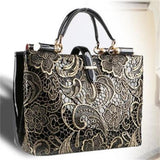 <bold>Tote / Top-Handle Bag  <br>Genuine-Leather Handbag  - strapsandbrass.com