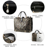 <bold>Tote / Top-Handle Bag  <br>Genuine-Leather Handbag  - strapsandbrass.com