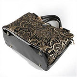 <bold>Tote / Top-Handle Bag  <br>Genuine-Leather Handbag  - strapsandbrass.com