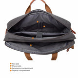 Convertible Backpack / Messenger / Laptop <br> Nylon Backpack  - strapsandbrass.com