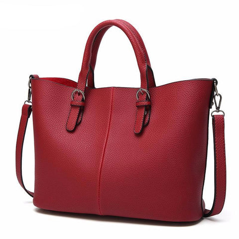 <bold>Tote  / Shoulder Bag  <br>Vegan-Leather Handbag  - strapsandbrass.com