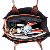 <bold>Tote / Shoulder Bag  <br>Vegan-Leather Handbag  - strapsandbrass.com