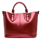 <bold>Tote / Shoulder Bag <br>Genuine-Leather Handbag  - strapsandbrass.com