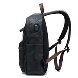 Backpack USB Charging <br> Vegan Leather Backpack  - strapsandbrass.com