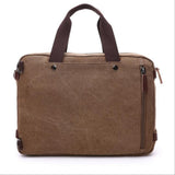 <bold>Laptop / Messenger Bag  <br>Canvas Handbag  - strapsandbrass.com