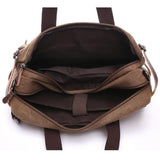 <bold>Laptop / Messenger Bag  <br>Canvas Handbag  - strapsandbrass.com