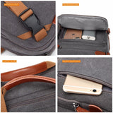 Convertible Backpack / Messenger / Laptop <br> Nylon Backpack  - strapsandbrass.com