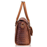 Top-Handle Bag / Satchel  <br>Vegan-Leather Handbag  - strapsandbrass.com