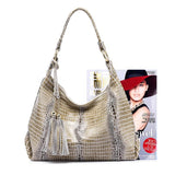 <bold>Hobo / Tote Bag <br>Genuine-Leather Handbag  - strapsandbrass.com