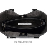 <bold>Tote & Crossbody Bag Set <br>Vegan-Leather Handbag  - strapsandbrass.com