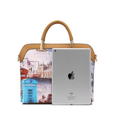 <bold>Tote Crossbody Bag & Purse Set <br>Canvas & Vegan-Leather Handbag  - strapsandbrass.com