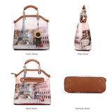 <bold>Tote Crossbody Bag & Purse Set <br>Canvas & Vegan-Leather Handbag  - strapsandbrass.com