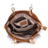 <bold>Tote Crossbody Bag & Purse Set <br>Canvas & Vegan-Leather Handbag  - strapsandbrass.com