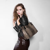 <bold>Tote  / Shoulder Bag <br>Genuine-Leather Handbag  - strapsandbrass.com