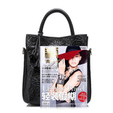 <bold>Bucket / Tote Bag <br>Genuine-Leather Handbag  - strapsandbrass.com