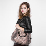 <bold>Tote / Shoulder Bag <br>Genuine-Leather Handbag  - strapsandbrass.com