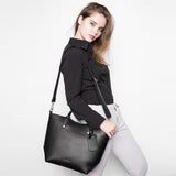 <bold>Tote / Shoulder Bag  <br>Vegan-Leather Handbag  - strapsandbrass.com