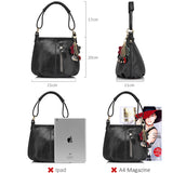 <bold>Bucket  / Tote Bag <br>Genuine-Leather Handbag  - strapsandbrass.com