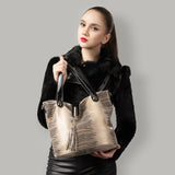 <bold>Bucket / Crossbody Bag <br>Genuine-Leather Handbag  - strapsandbrass.com