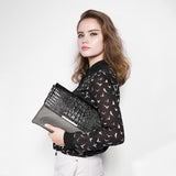 <bold>Messenger / Crossbody Bag <br>Vegan-Leather Handbag  - strapsandbrass.com