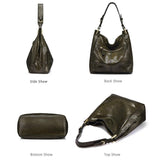 <bold>Hobo  / Tote Bag <br>Genuine-Leather Handbag  - strapsandbrass.com